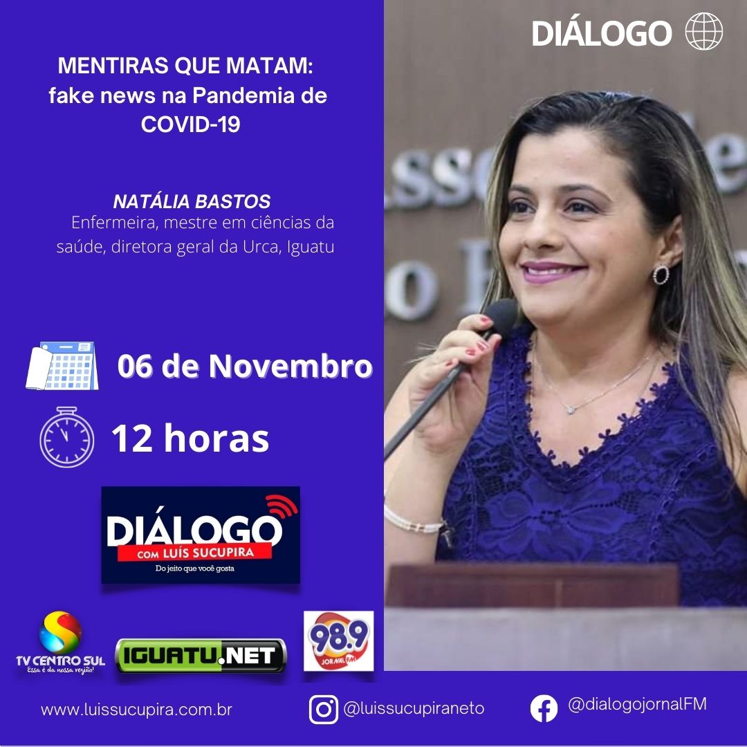 PODCAST DIÁLOGO – MENTIRAS QUE MATAM – 06/11/2021